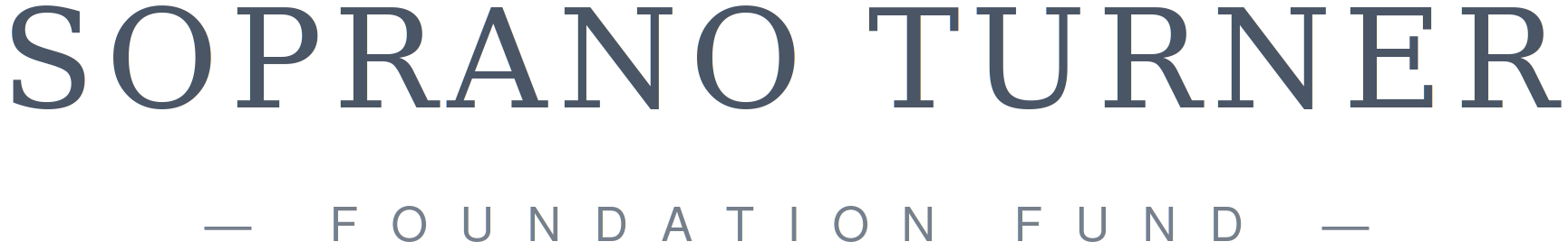 Soprano Turner Foundation Fund Logo